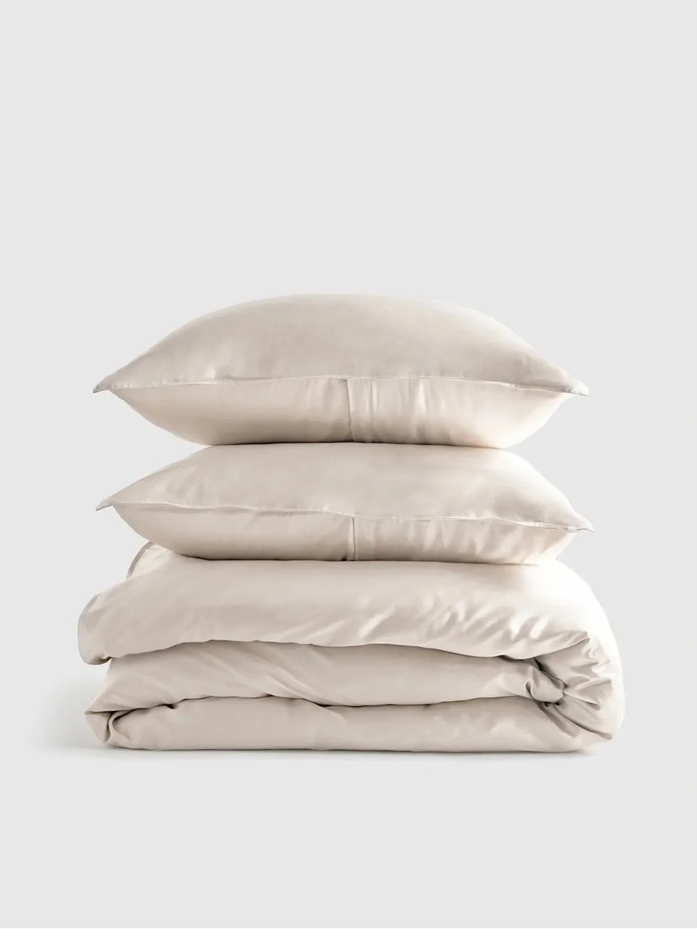 QUINCE Bamboo Duvet Cover Set Twin Sand 4970